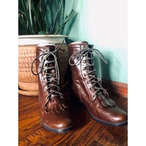 Urban Outfitters Lace-up Victorian Style Boots